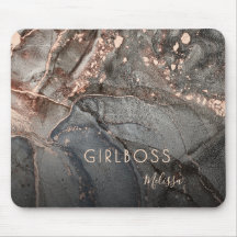 Rose Gold Ink Mármore | Girlboss Nome