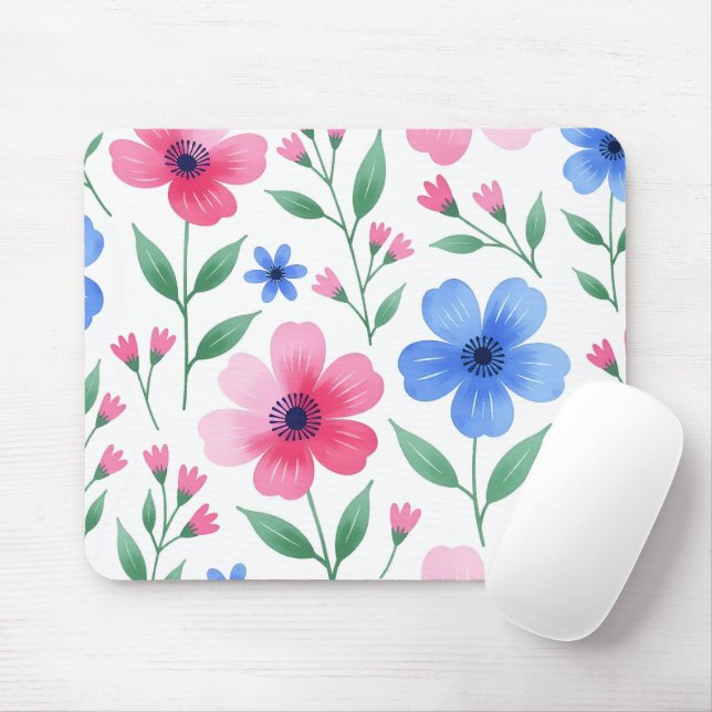 Mousepad  Rosewater Bloom Delight (Com mouse)