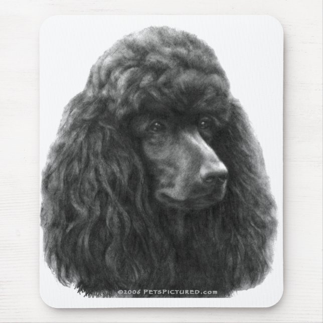 Mousepad Rosie, caniche padrão (Frente)