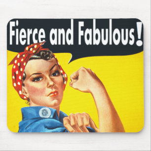 Mousepad Rosie The Riveter Fierce e Fabuloso
