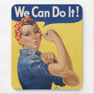 Mousepad Rosie the Riveter: Forte Empoderamento feminino