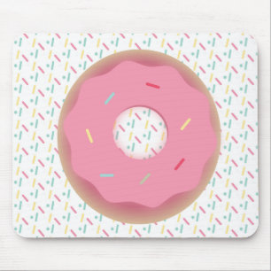 Mousepad Rosquinha 3D Rosa com Glacê e Confeitos