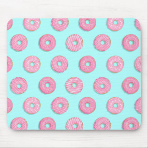 Mousepad Rosquinhas de açúcar, cor-de-rosa