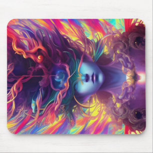 Mousepad rosto de abstrato mulher