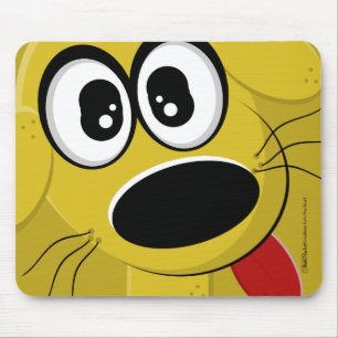 Mousepad Rosto de Cachorro Amarelo