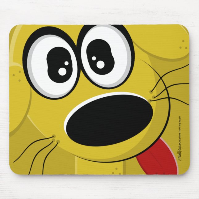 Mousepad Rosto de Cachorro Amarelo (Frente)