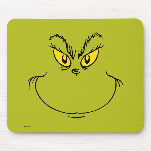 Mousepad Rosto de Como o Grinch Roubou o Natal (Frente)