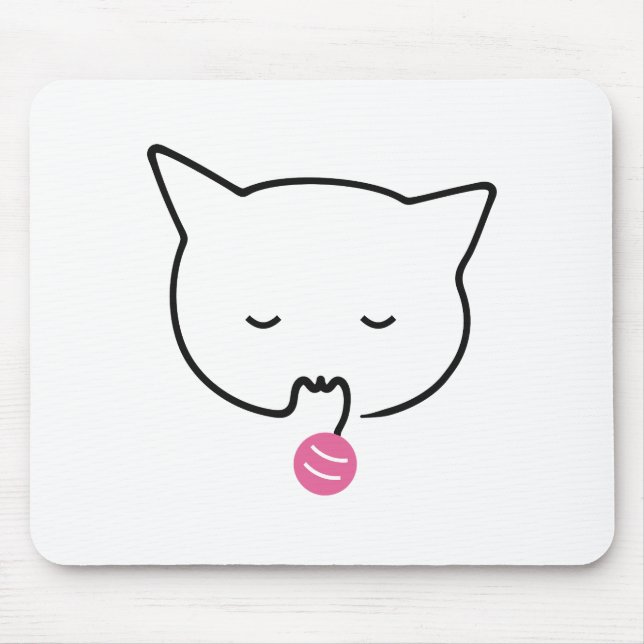 Mousepad Rosto de Gato Tabby Adormecido (Frente)