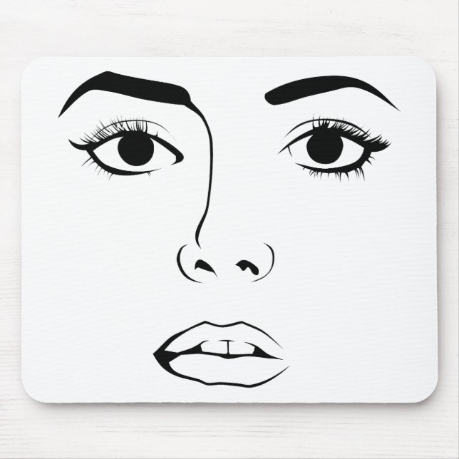 Mousepad Rosto de Mulher (Frente)