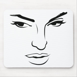 Mousepad Rosto de Mulher