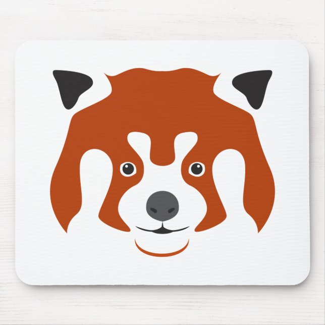 MOUSEPAD ROSTO DE PANDA VERMELHO (Frente)