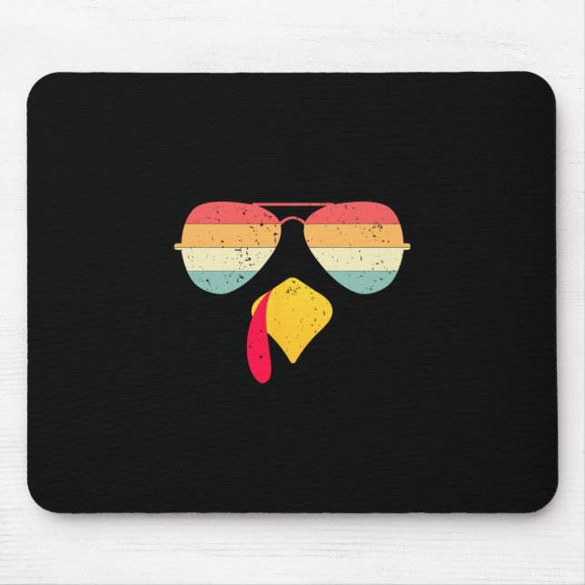 Mousepad Rosto de Peru Legal Com Óculos de Sol Funny Dia de (Frente)