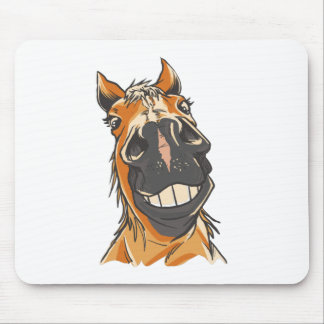 Mousepad Rosto Engraçado de Cavalo