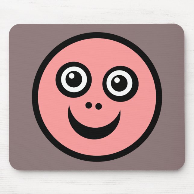 Mousepad Rosto Engraçado (me colorir) - Rosa (Frente)