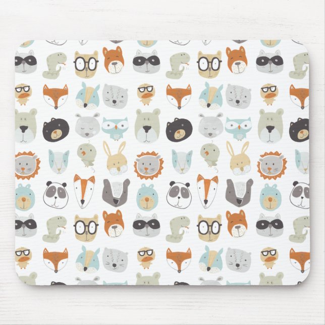 Mousepad Rostos Amigáveis | Retratos em animais de raça bra (Frente)