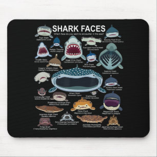 Mousepad Rostos De Tubarão Que Rosto Você Quer Encontrar