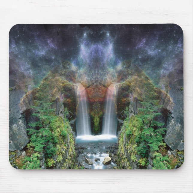 Mousepad Rostos Escondidos em Cachoeiras de Fantasia (Frente)