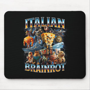 Mousepad Rot do Cérebro Italiano Piadas Engraçadas de Menin