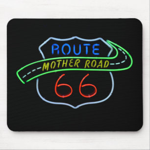 Mousepad Rota 66, a estrada da mãe, sinal de néon
