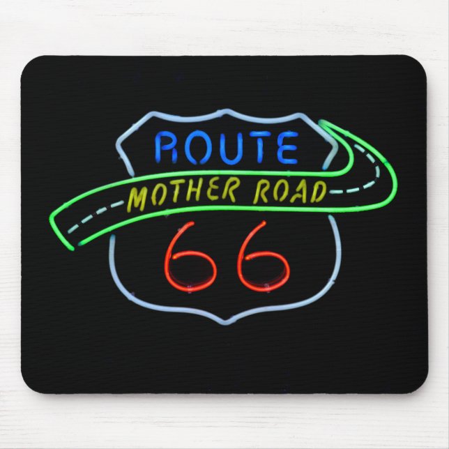 Mousepad Rota 66, A Estrada-Mãe, Sinal de Neon (Frente)