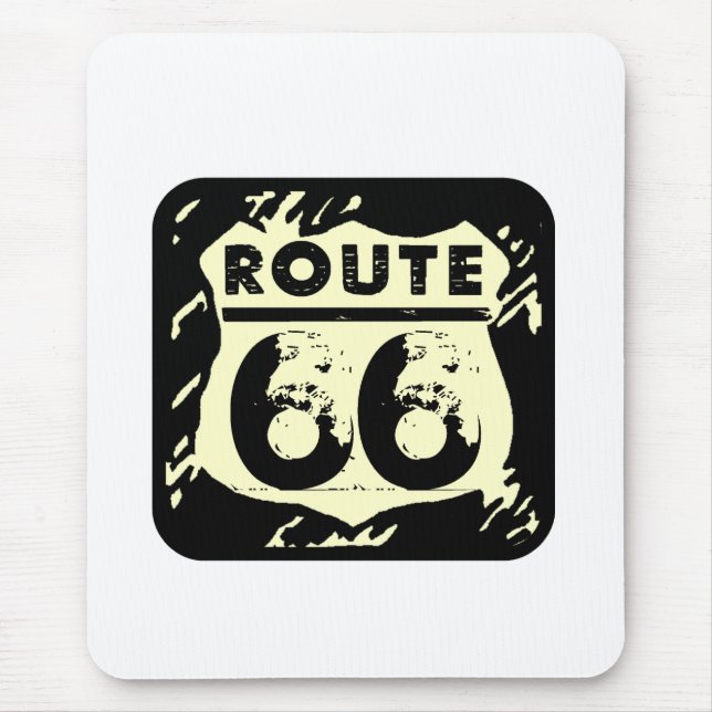 Mousepad Rota Rústica - Placa do Mouse Sinal 66 (Frente)
