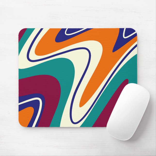 Mousepad Rotações Retroativas - Estilo Clássico 70s (Com mouse)