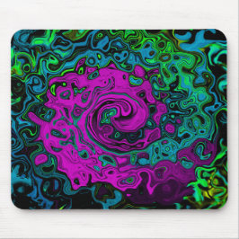 Mousepad Roteiro de Arte Líquida Magenta Magenta-Abstrato