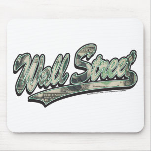 Mousepad Roteiro do basebol de Wall Street, finança alta