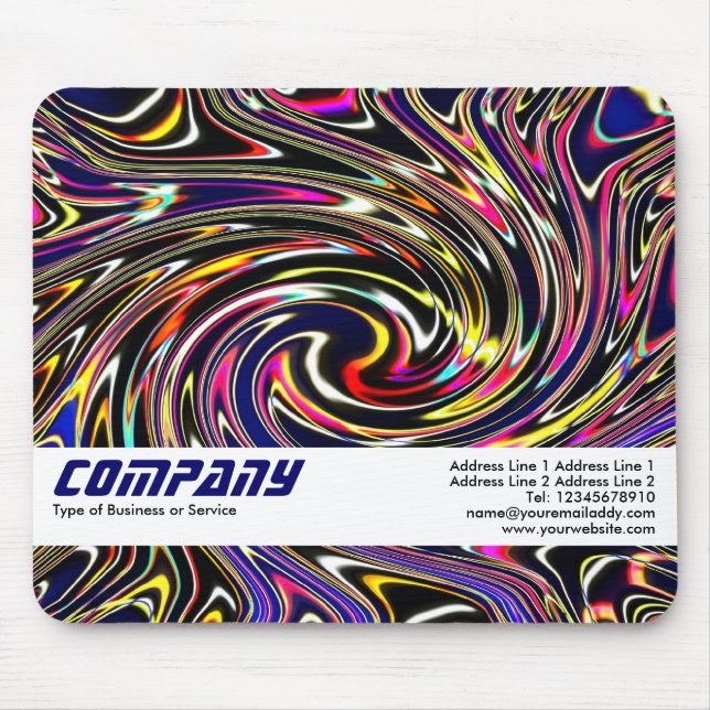 Mousepad Rotina de cores, empresa (Frente)