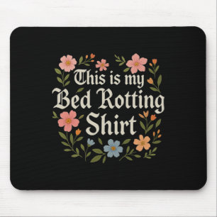 Mousepad Rotina na Cama Humor Novidade Gráfica Saúde Mental