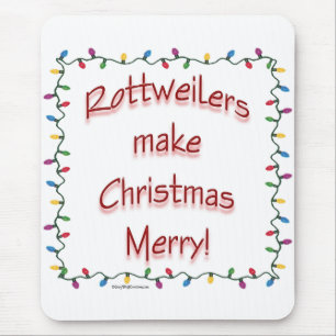 Mousepad Rotitweilers fazem Feliz de Natal