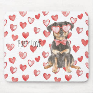 Mousepad Rottweiler Marrom Creme Cachorro Óculos De Sol Cor