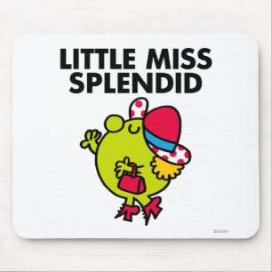 Mousepad Rotulação preta pequena da senhorita Esplêndido