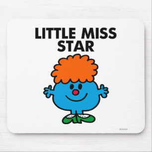 Mousepad Rotulação preta pequena da senhorita Estrela