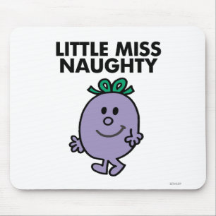 Mousepad Rotulação preta pequena da senhorita Impertinent