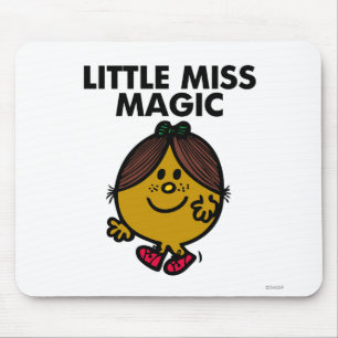 Mousepad Rotulação preta pequena da senhorita Mágica