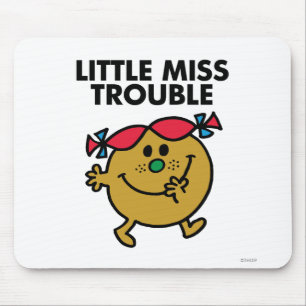 Mousepad Rotulação preta pequena da senhorita Problema