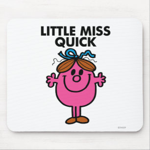 Mousepad Rotulação preta pequena da senhorita Rápido  