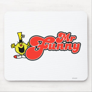 Mousepad Rotulação vermelha do Sr. Engraçado