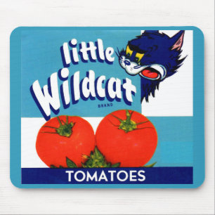 Mousepad Rótulo da caixa de tomate Wildcat