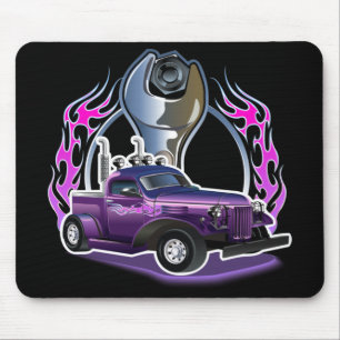Mousepad Rótulo de animação retrô-quente