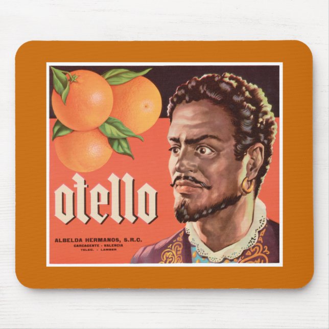 Mousepad Rótulo Laranja Otello (Frente)