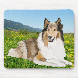 Mousepad Rough Collie