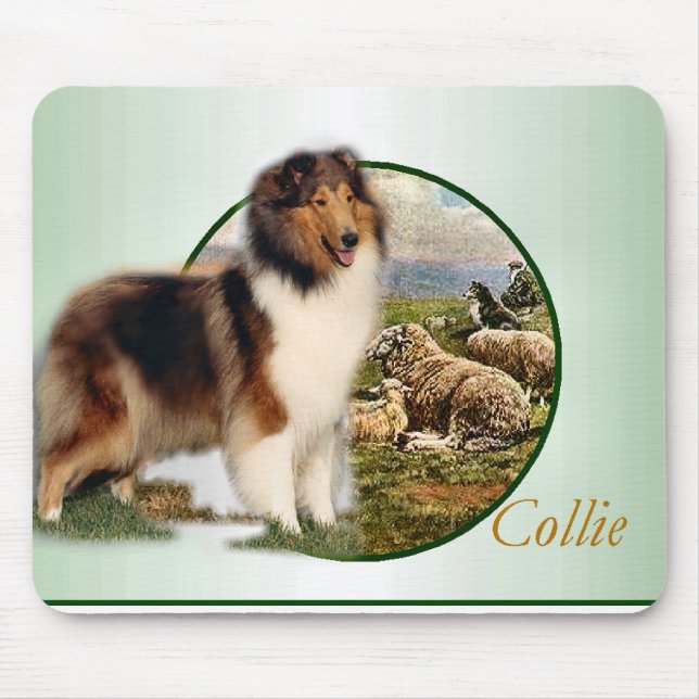 Mousepad Rough Collie Keeper da ovelha (Frente)