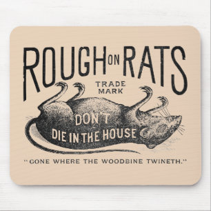 Mousepad "Rough on Rats Advertisement"