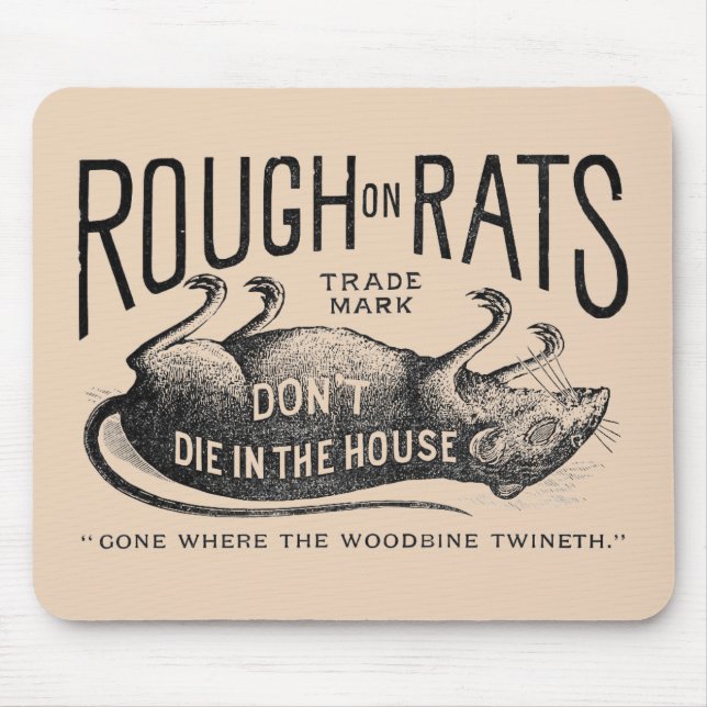 Mousepad "Rough on Rats Advertisement" (Frente)