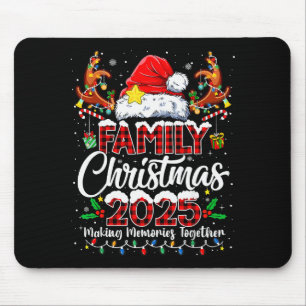 Mousepad Roupa Combinando para o Natal da Família 2025 Esqu