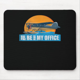 Mousepad Roupa de Aviação Engraçada Seja um piloto engra