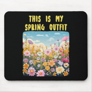 Mousepad Roupa Legal de Primavera para Meninos e Meninas Ma