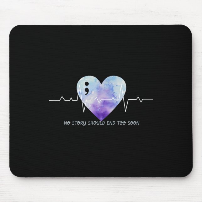 Mousepad Roupas de Prevenção ao Suicídio Conscientização so (Frente)